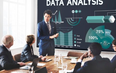 Data Analysis Marketing Business Report Concept