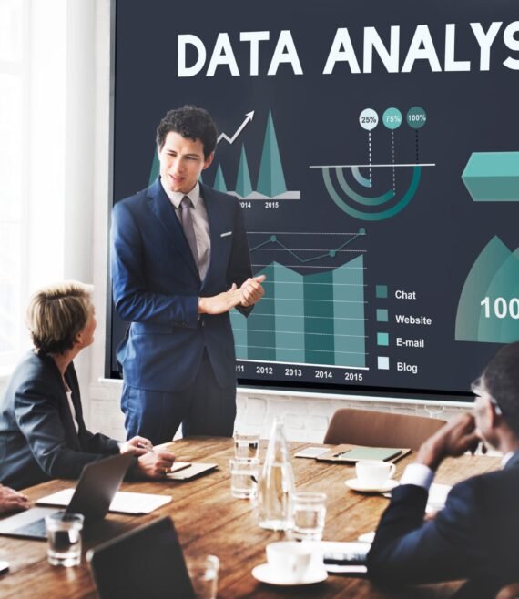 Data Analysis Marketing Business Report Concept